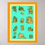 Ancient Mayan Glyphs