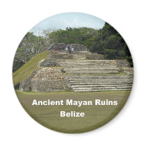 Ancient Mayan Ruins, Belize Fridge Magnet
