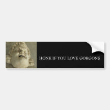 Ancient Roman Gorgon Bumper Stickers