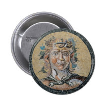 Ancient Roman Satyr Mosaic Pin