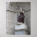 Ancient Roman Statue in Italy Posters