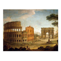 Ancient Rome Colosseum Postcard
