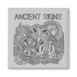 ANCIENT SIGNS FRIDGE MAGNET
