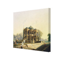 Ancient Temple at Hulwud, from Volume I of 'Scener canvas prints
