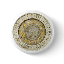 Ancient Venice clock Button