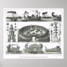 Ancient vessels and naval trappings poster