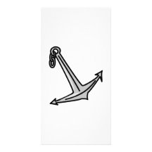 Ancre de bateau de bande dessinée modèle pour photocarte