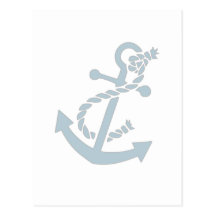 Ancre nautique carte postale
