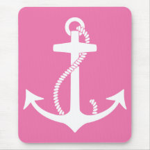Ancre rose tapis de souris
