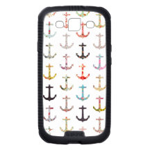 Ancres nautiques florales girly de rétro marin vin
