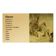 And a Fairy Song - Arthur Rackham Business Card