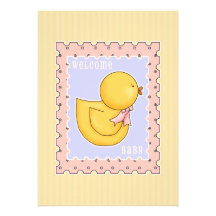 And Baby Makes 3 - It's A Girl Invitation