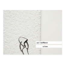 and indifferent actions postcard