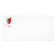 And the Battle Rages On (Good vs Evil) Customized Photo Card