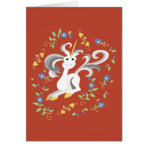 And the Unicorn Greeting Card