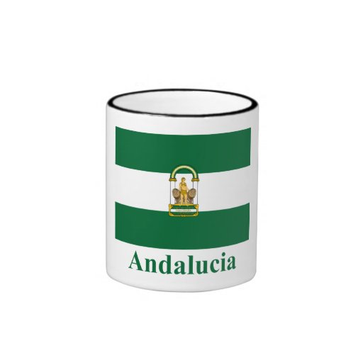 Andalucía flag with name coffee mug