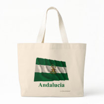 Andalucía waving flag with name bags