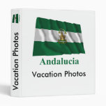 Andalucía waving flag with name binder