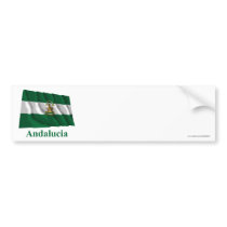 Andalucía waving flag with name
