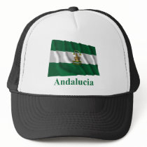Andalucía waving flag with name
