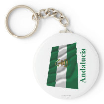 Andalucía waving flag with name