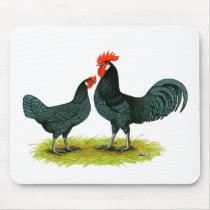 Andalusian Chickens Mousepad