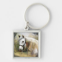 ANDALUSIAN HORSE PORTRAIT KEY CHAIN