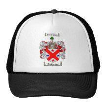 ANDERSON FAMILY CREST -  ANDERSON COAT OF ARMS TRUCKER HATS