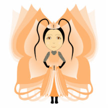 Andesine Butterfly Princess Photo Cut Out