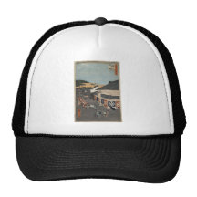 Ando Hiroshige Sheet A Street in the Shitaya Hat