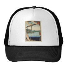 Ando Hiroshige Sheet The Benten Temple Trucker Hats
