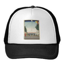 Ando Hiroshige Sheet The Kasuma-ga seki Outpost Mesh Hat