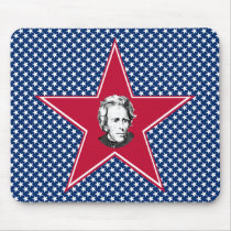 Andrew Jackson Star with Star Background Mousepad