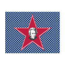 Andrew Jackson Star with Star Background Postcards