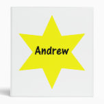 Andrew (yellow star) vinyl binders