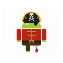 Android Pirate - Andy Post Card