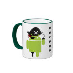 Android Pirate versus Ninja Mug