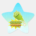 Android Power sticker star Colcomanias Forma De Estrella Personalizadas