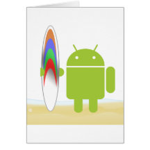 Android Surfer Greeting Card