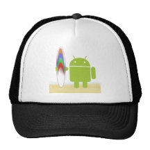 Android Surfer Trucker Hats