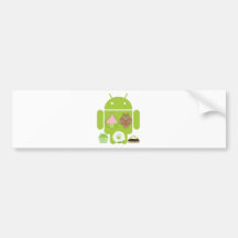 Android Versions Bumper Sticker