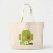 Android Versions Canvas Bag