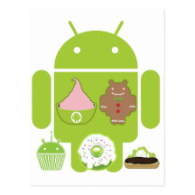 Android Versions Postcards
