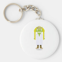 Androïde fait sur commande porte-clé