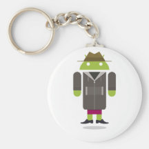 Androïde fait sur commande porte-clef