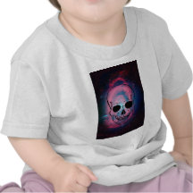 andromeda and skull tee shirt