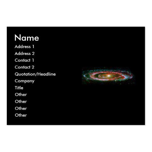 Andromeda Galaxy Business Card