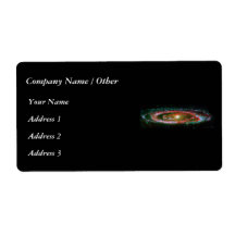 Andromeda Galaxy Shipping Label