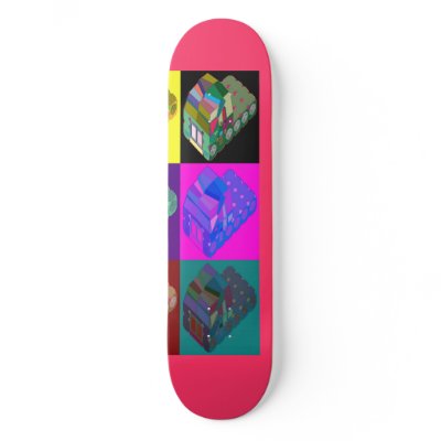 Andy Warlong-Haul CabOver Space Truckers From Mars Skate Board Deck by MJ12club