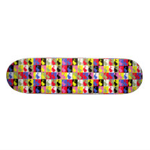 Andy Whale-Hole™_Lots o' whales pattern Custom Skate Board